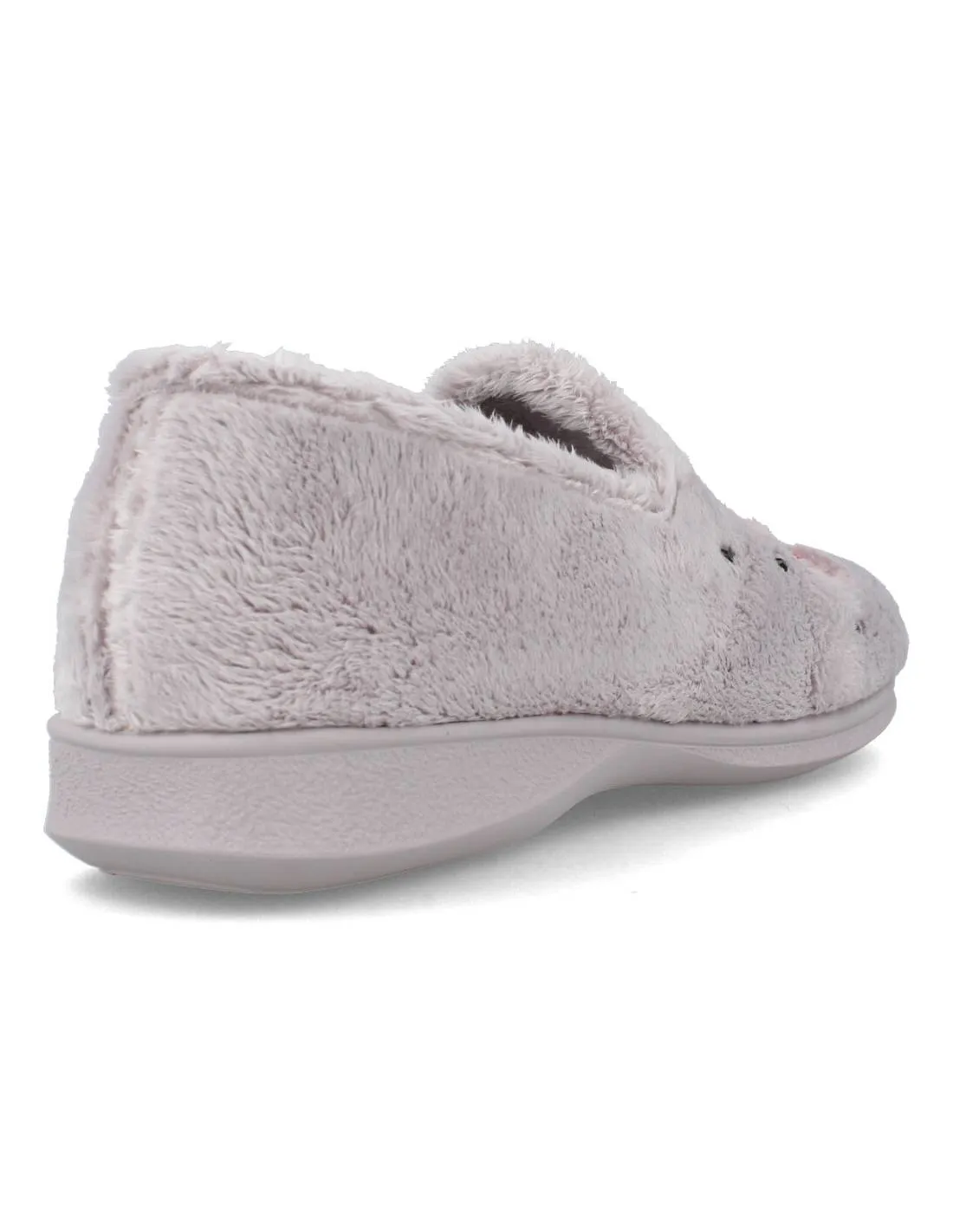 GARZóN  ZAPATILLAS DE CASA MUJER MARIQUITA FLOR GRIS PERLA