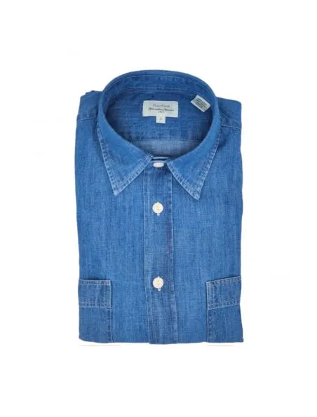 HARTFORD Camisa Pocket Hombre Indigo