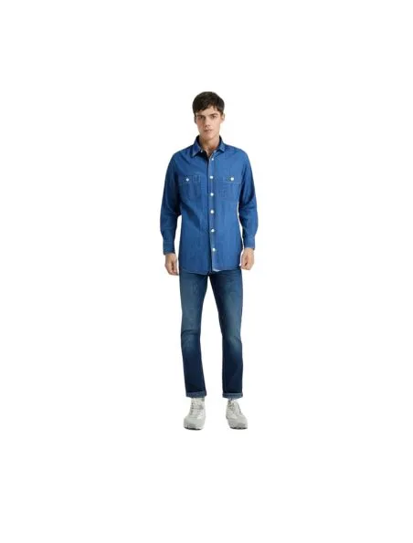 HARTFORD Camisa Pocket Hombre Indigo