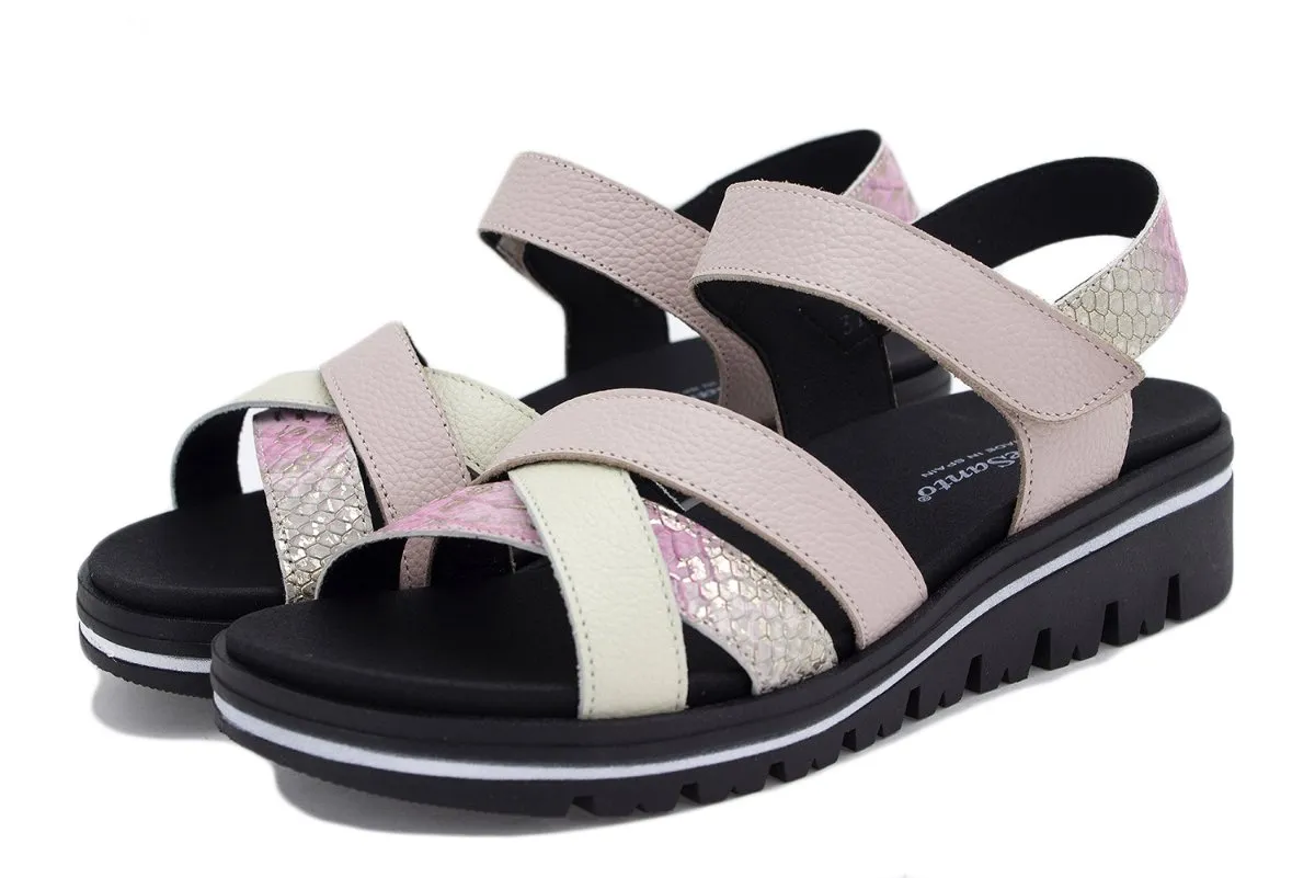 Ice Leather Removable Insole Sandal
