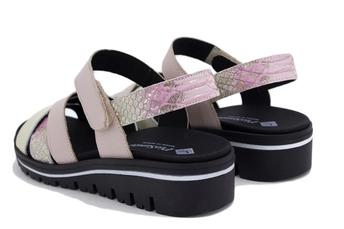 Ice Leather Removable Insole Sandal