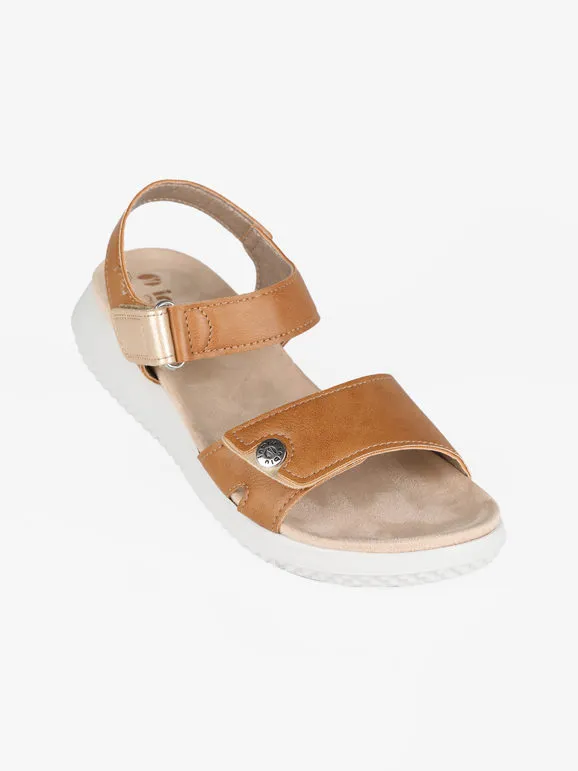 Inblu Sandalias mujer con plataforma y velcro