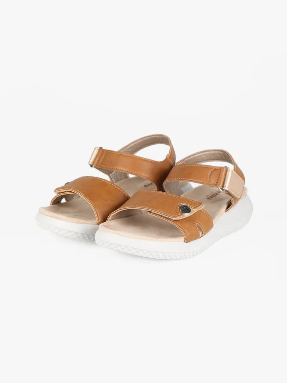 Inblu Sandalias mujer con plataforma y velcro
