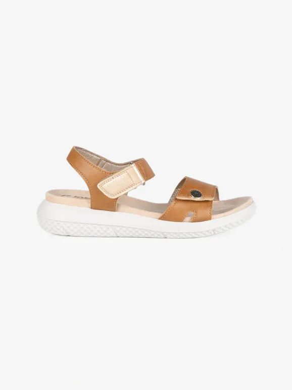 Inblu Sandalias mujer con plataforma y velcro