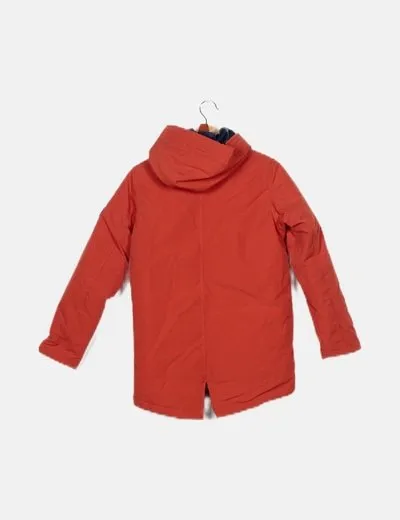 Jack & Jones Abrigo naranja capucha