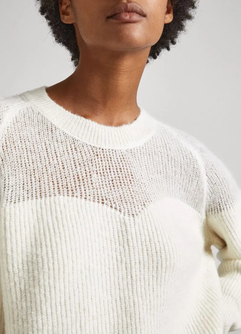 Jersey Mujer Pepe Jeans Femke Color Blanco