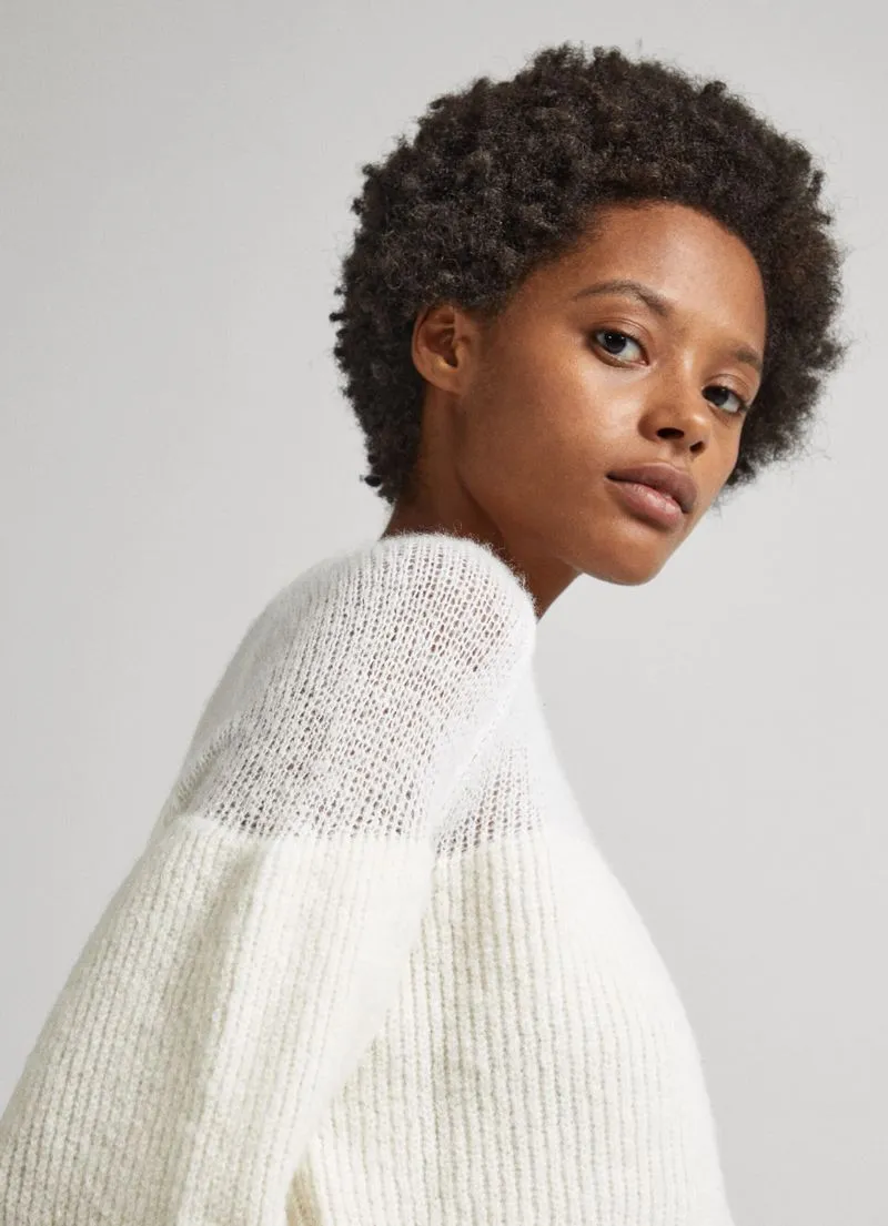 Jersey Mujer Pepe Jeans Femke Color Blanco