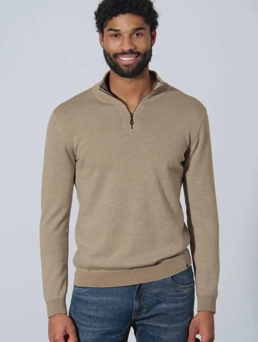 Jersey troyer de lana para hombre