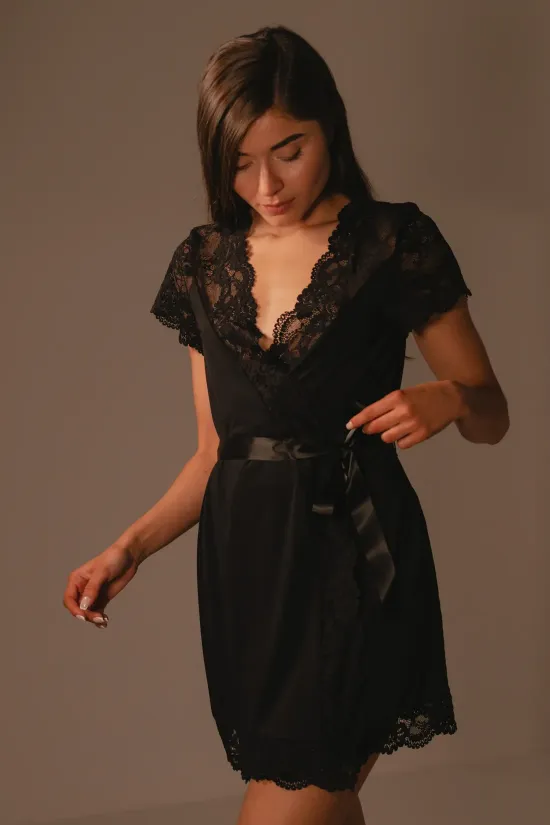 KIMONO LUXOR  NEGRO