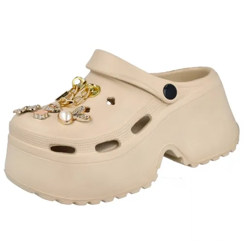 L&R SHOES G2439 Zuecos de plataforma para mujer