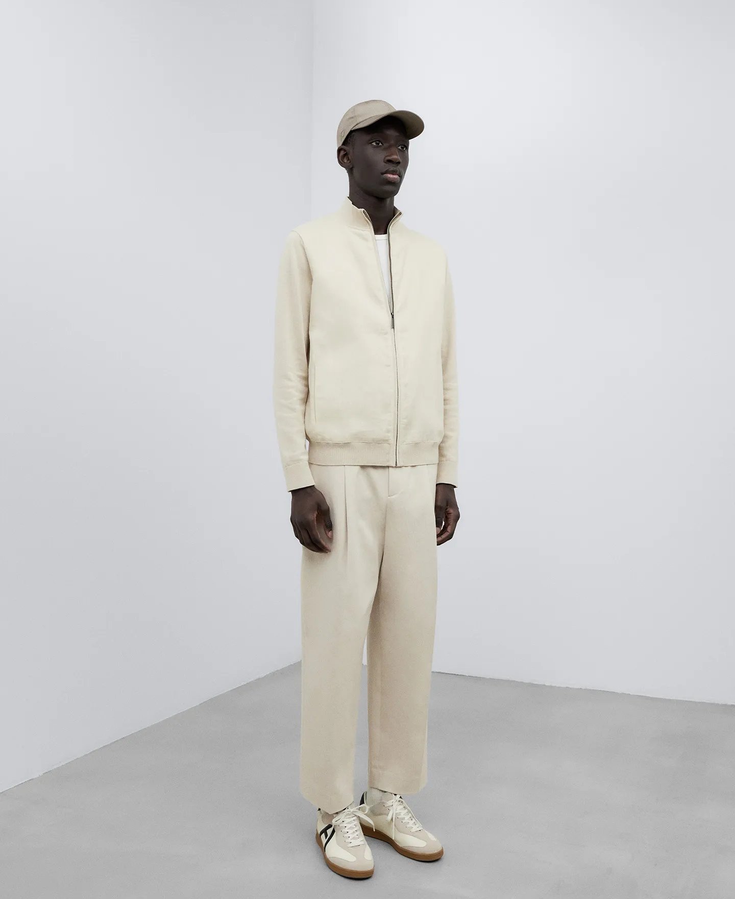 Linen and cotton jacket man