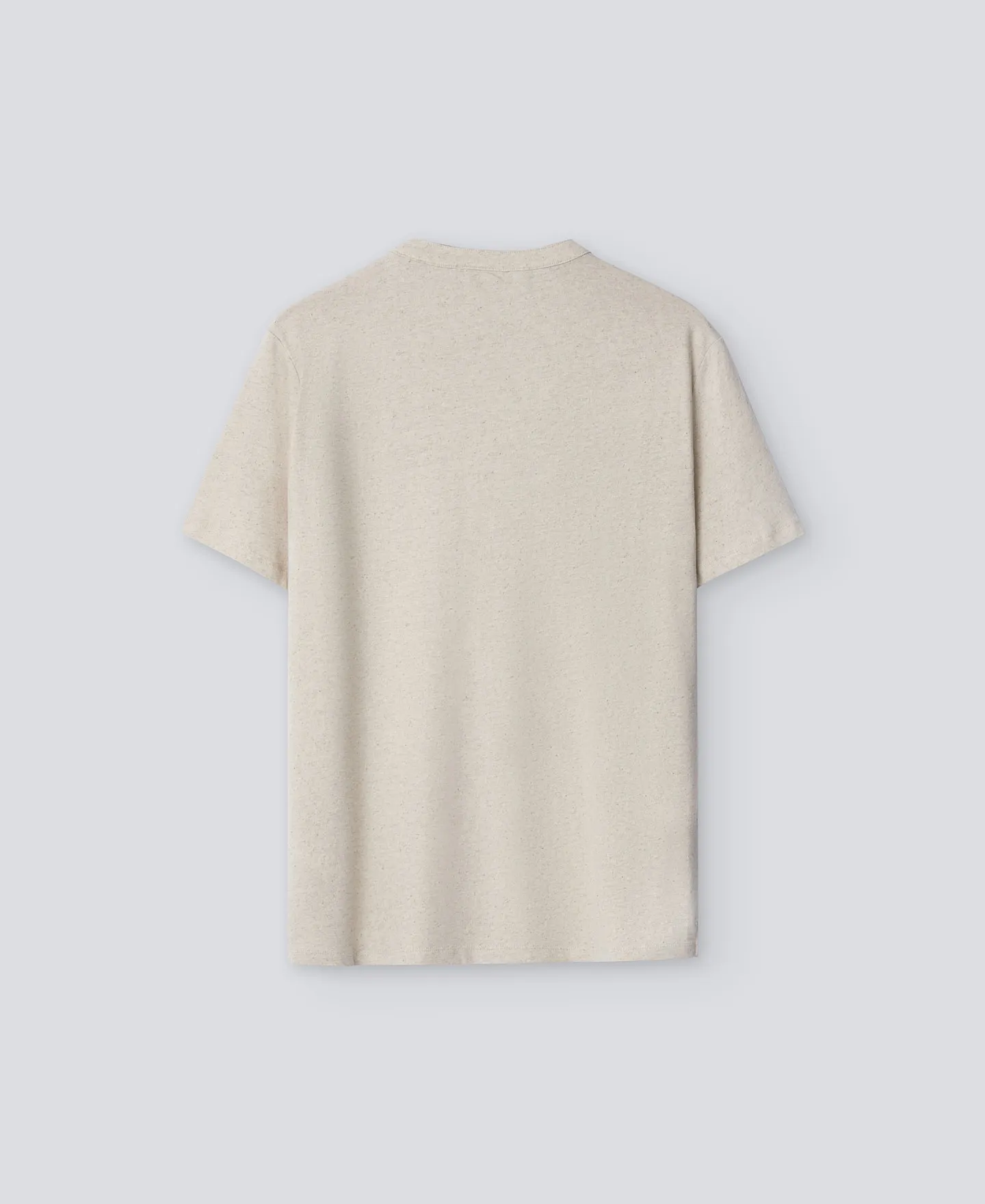 Linen and cotton polo shirt man