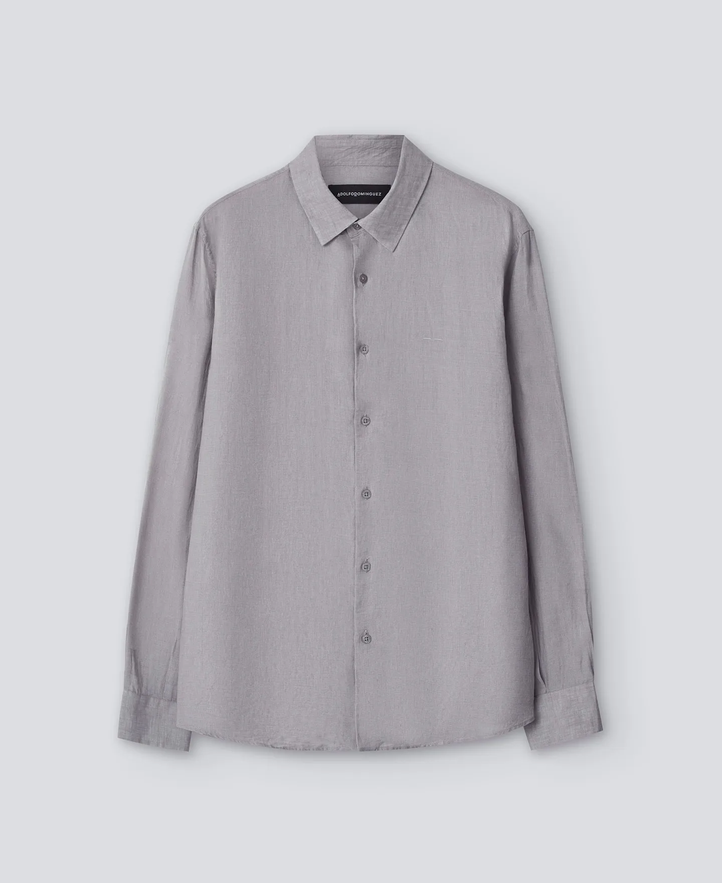 Linen regular fit shirt man