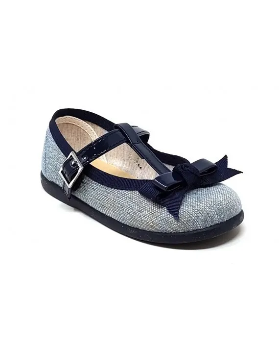 Merceditas Niña Lazo Azul Marino