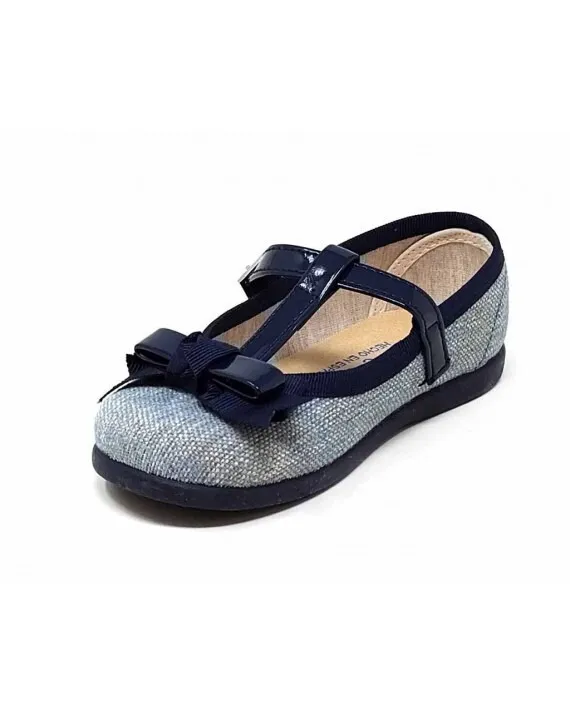 Merceditas Niña Lazo Azul Marino