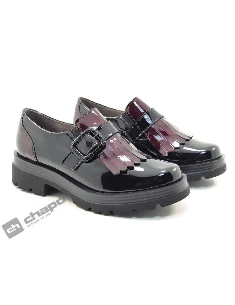 Mocasin Negro Pitillos 5361