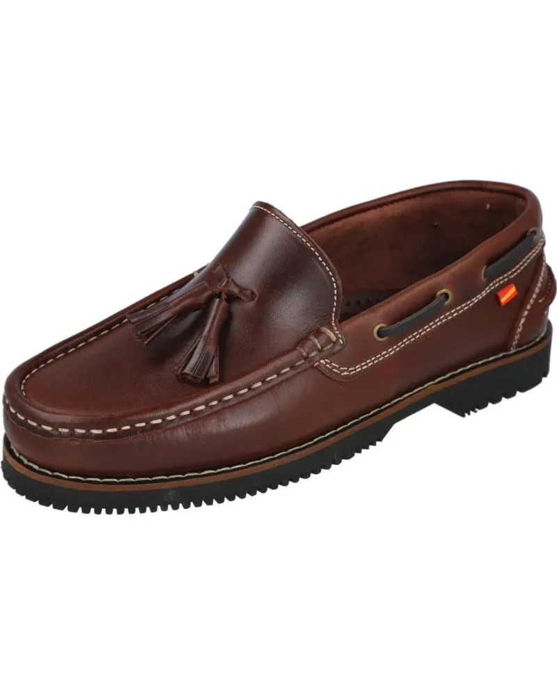 Nauticos de Hombre L&R SHOES LR SHOES 218 5 ZAPATOS MOCASINES HOMBR BURDEOS