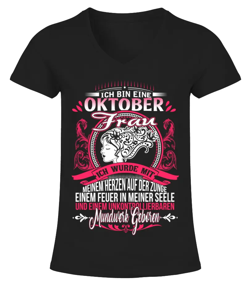 OKTOBER ICH BIN EINE FRAU Camiseta cuello pico Mujer
