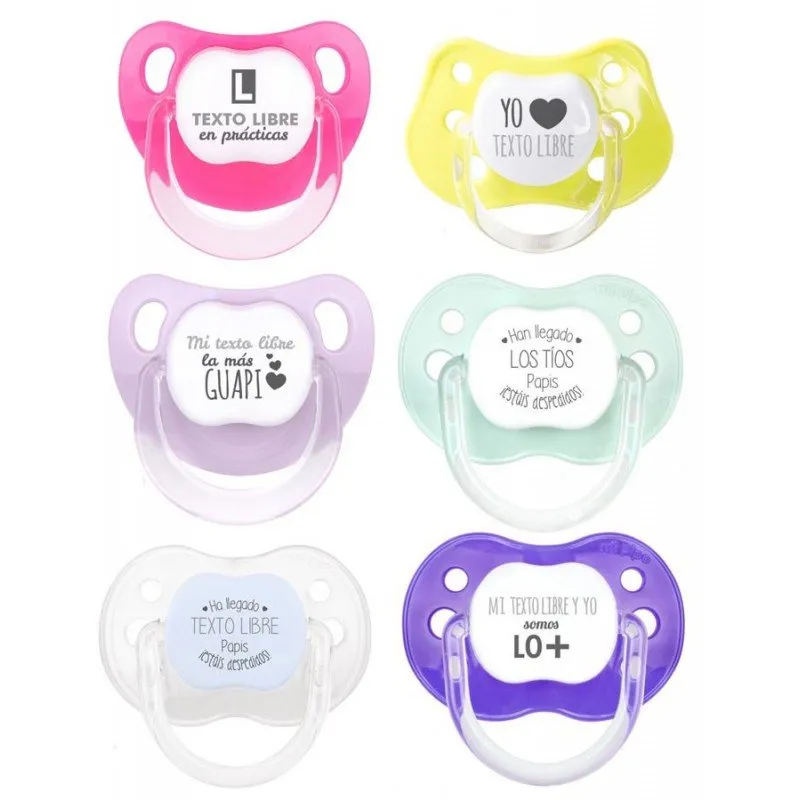 Pack de 2 chupetes frase Titos