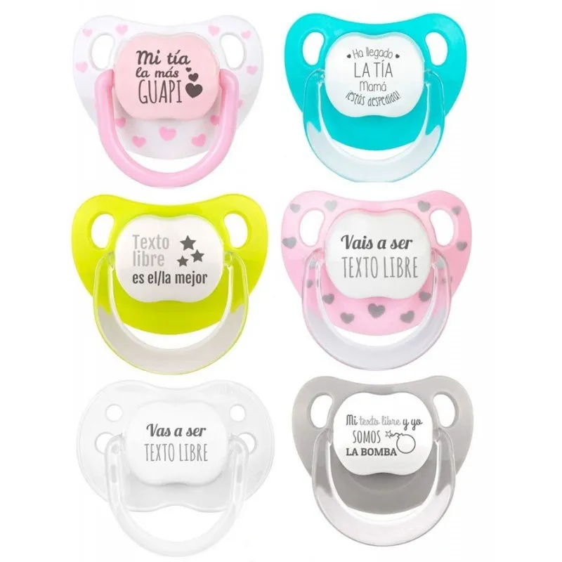 Pack de 2 chupetes frase Titos
