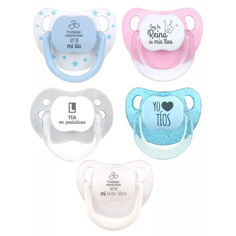 Pack de 2 chupetes frase Titos