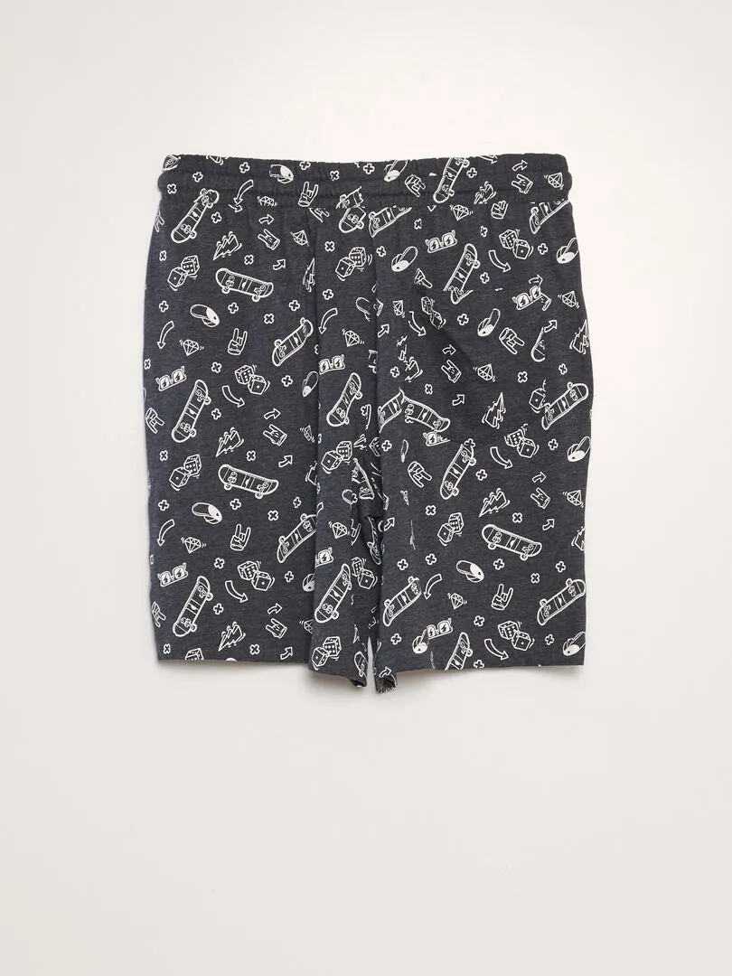 PACK DE 2 PANTALONES CORTOS DE PUNTO  BLANCO