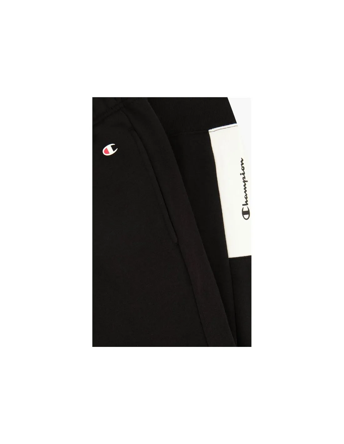 Pantalones Champion Rib Cuff Colour Block M Black