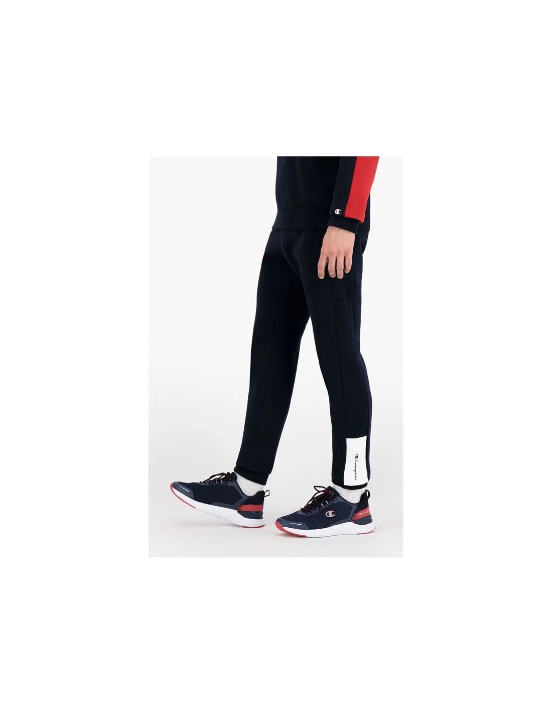 Pantalones Champion Rib Cuff Colour Block M Dark blue