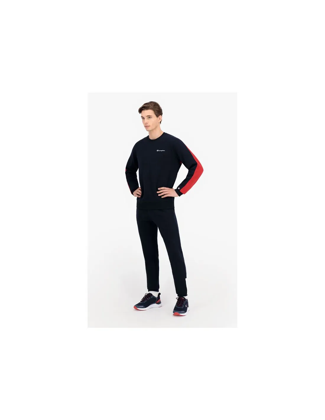 Pantalones Champion Rib Cuff Colour Block M Dark blue