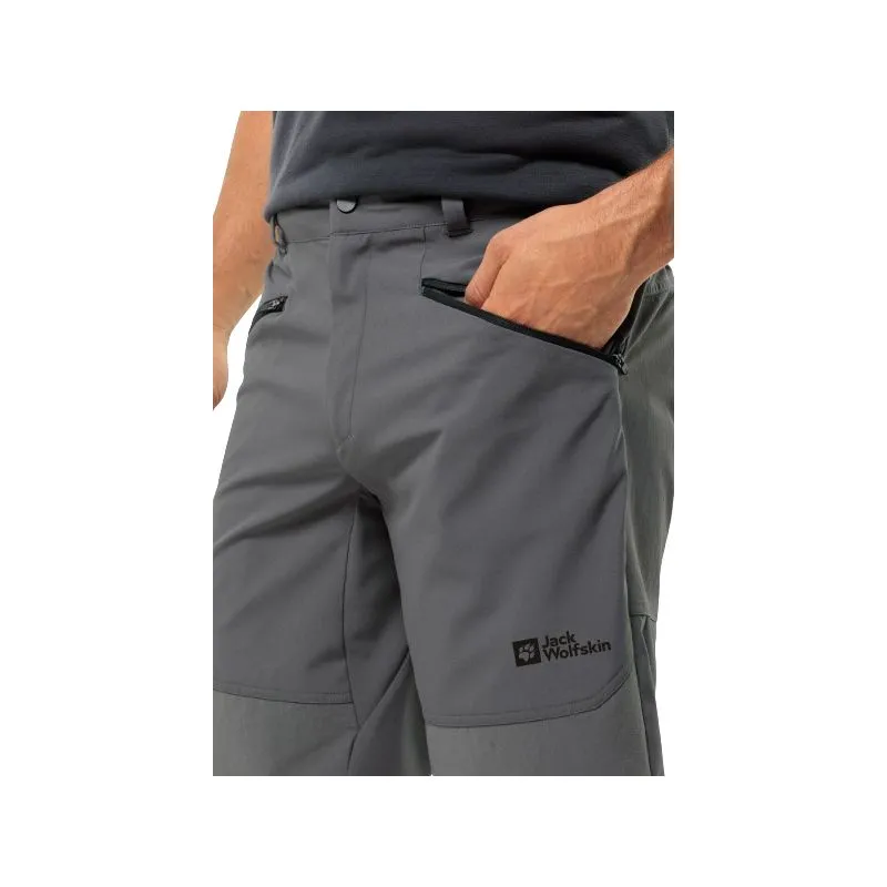Pantalones cortos alpinos de senderismo JACK WOLSKINS (Pizarra) Hombre
