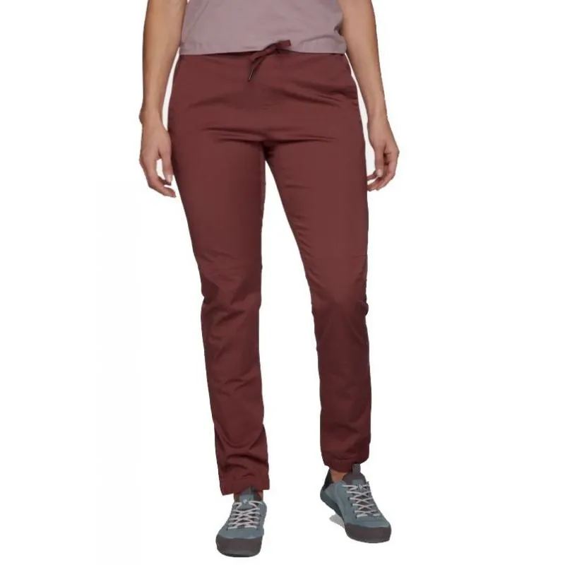 Pantalones de escalada para mujer Black Diamond Pantalones Notion para mujer (Cherrywood)