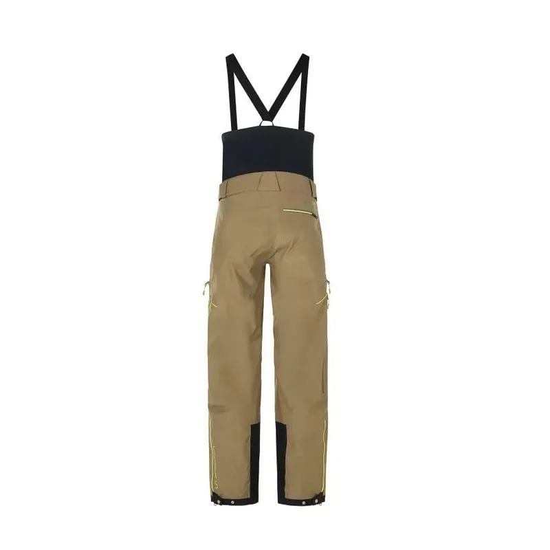 Pantalones esquí La Sportiva Chaser Evo Shell Bib, hombre (Turtle/Lime Punch)