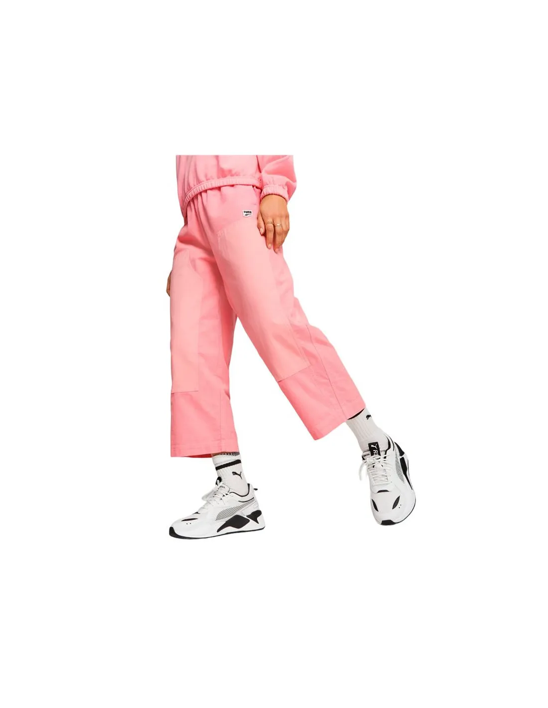 Pantalones Puma Downtown Corduroy Rosa Mujer