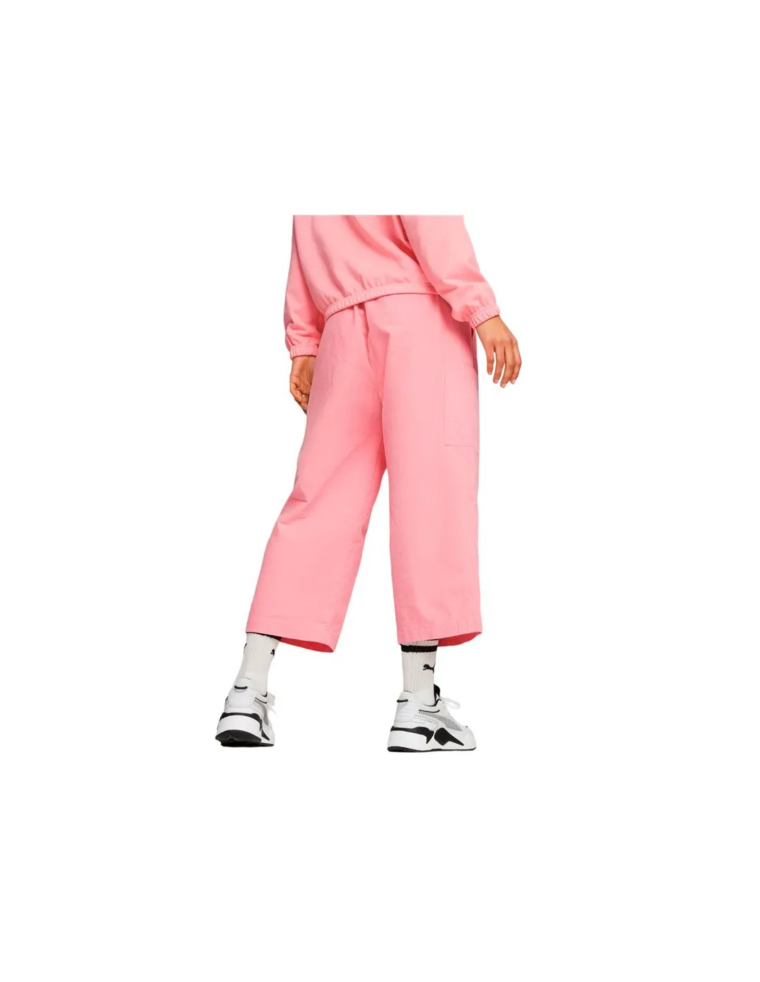 Pantalones Puma Downtown Corduroy Rosa Mujer