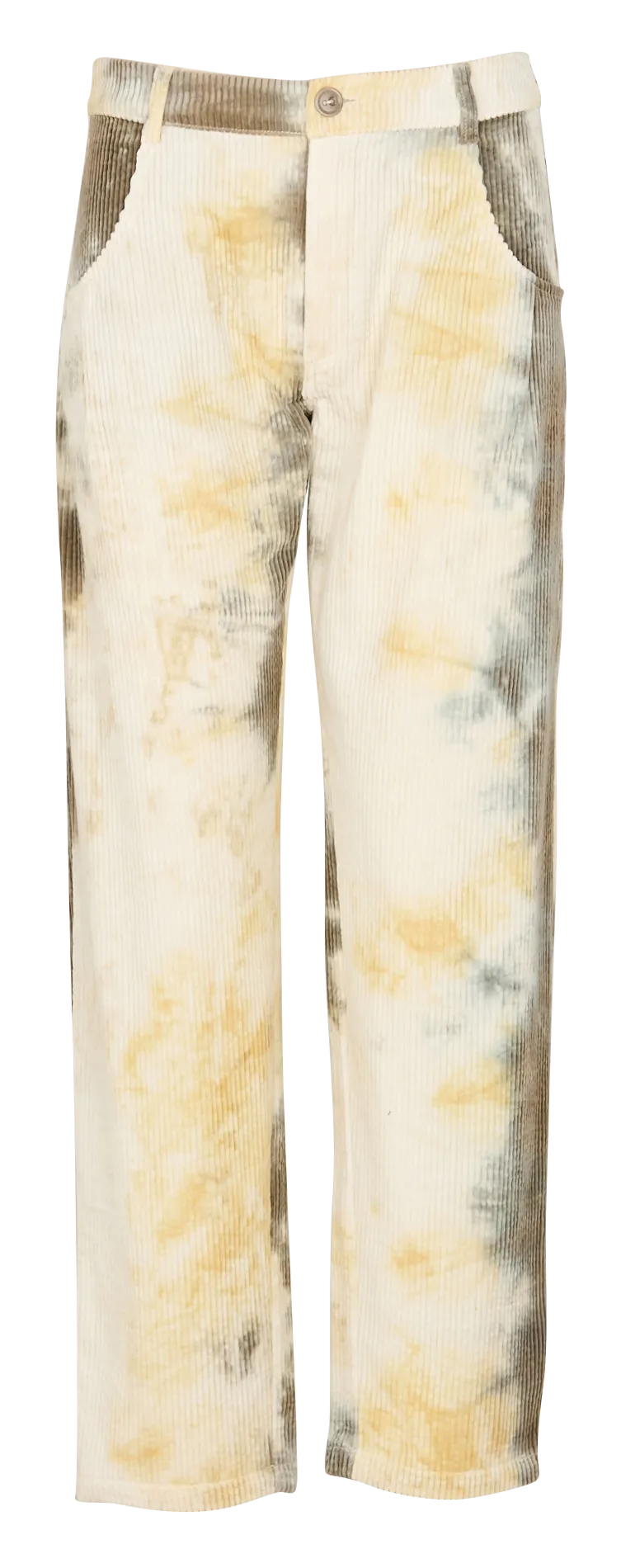 Pantalón ancho estampado de algodón en gris