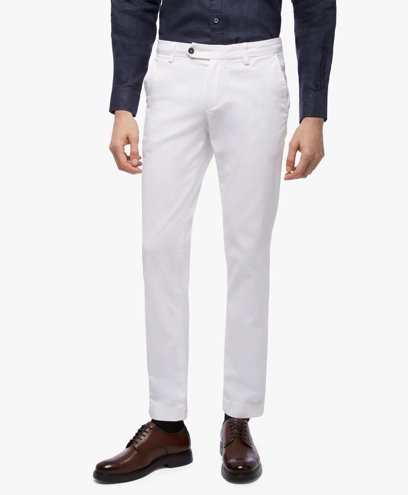 Pantalón chino de algodón elástico