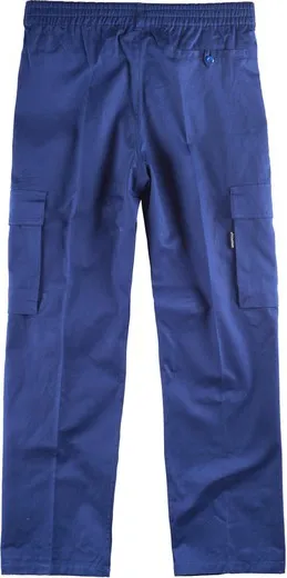 Pantalón con cintura elástica 100% Algodón Azulina