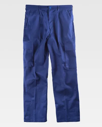Pantalón con cintura elástica 100% Algodón Azulina