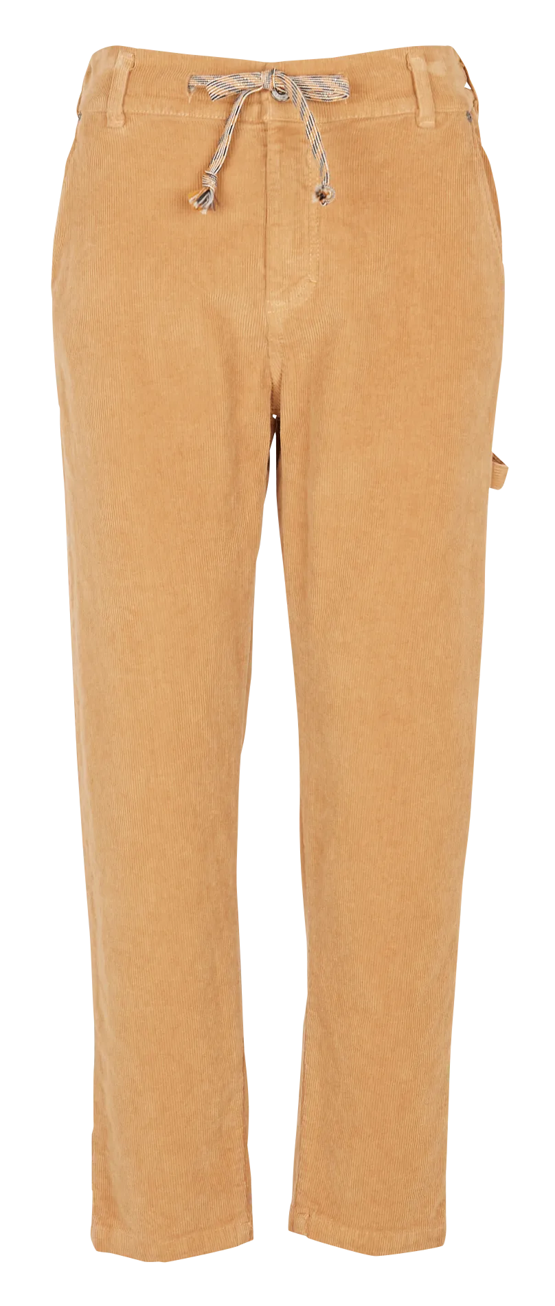 Pantalón estilo carpintero de terciopelo de algodón en marron