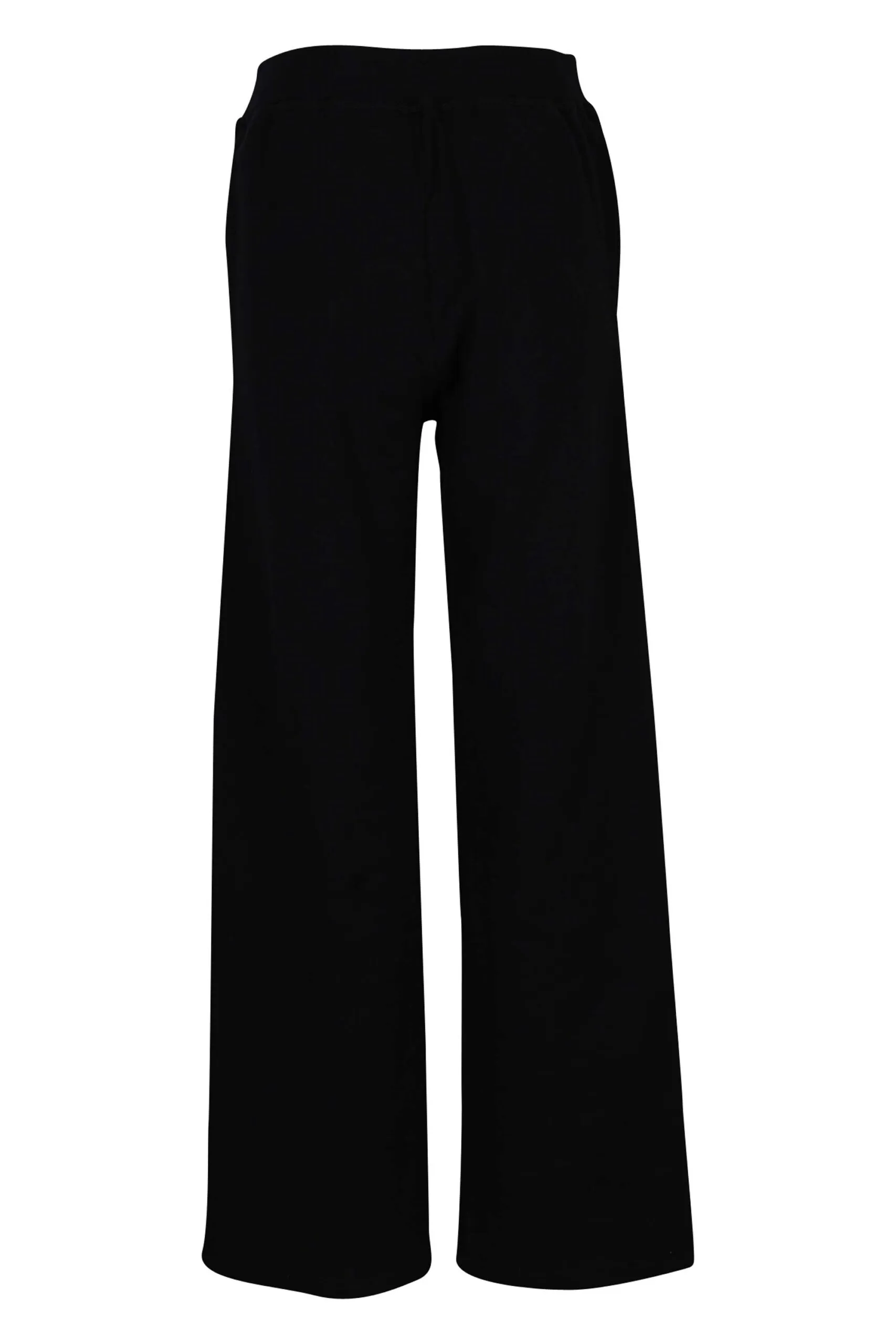 Pantalón negro con logo corazón transparente