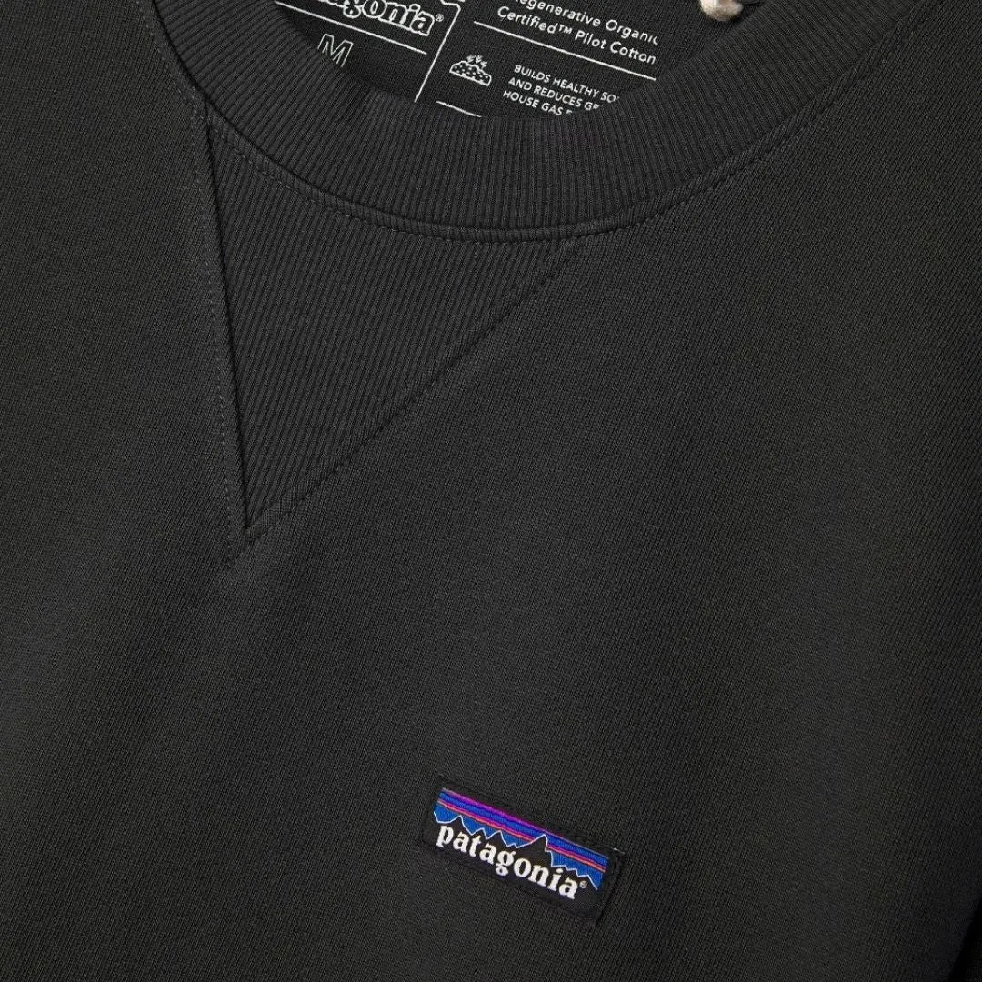 Patagonia Regenerative Organic Certified Cotton Crewneck Sweatshirt Black