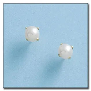 Pendientes Oro Perla