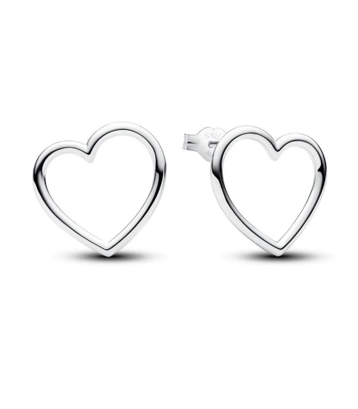 PENDIENTES PANDORA DE BOTON CORAZON DE FRENTE  293077C00