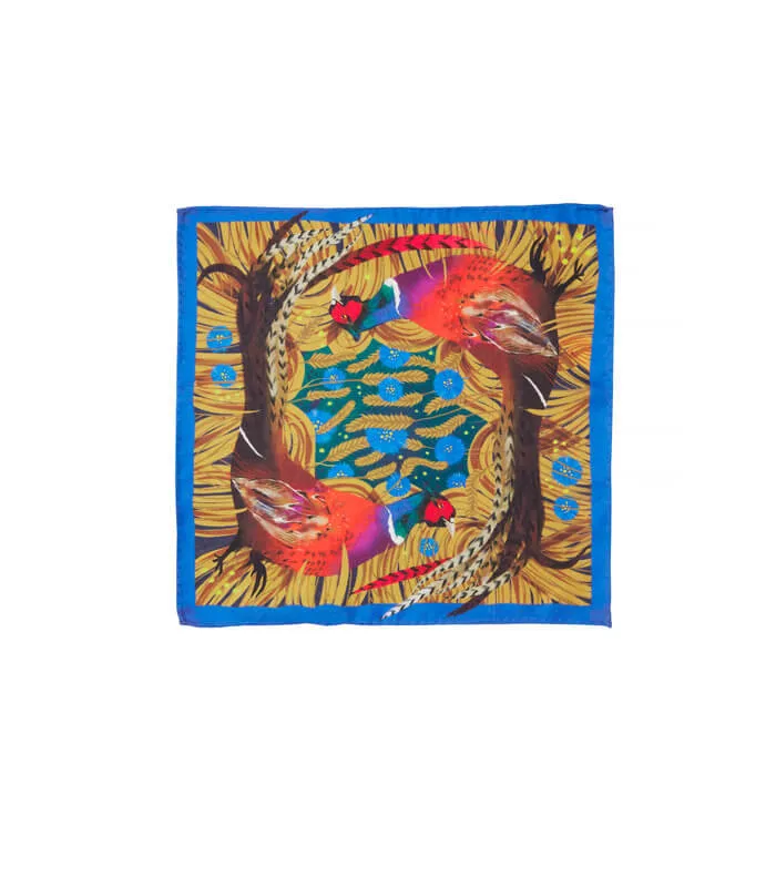 Pheasant pañuelo de seda