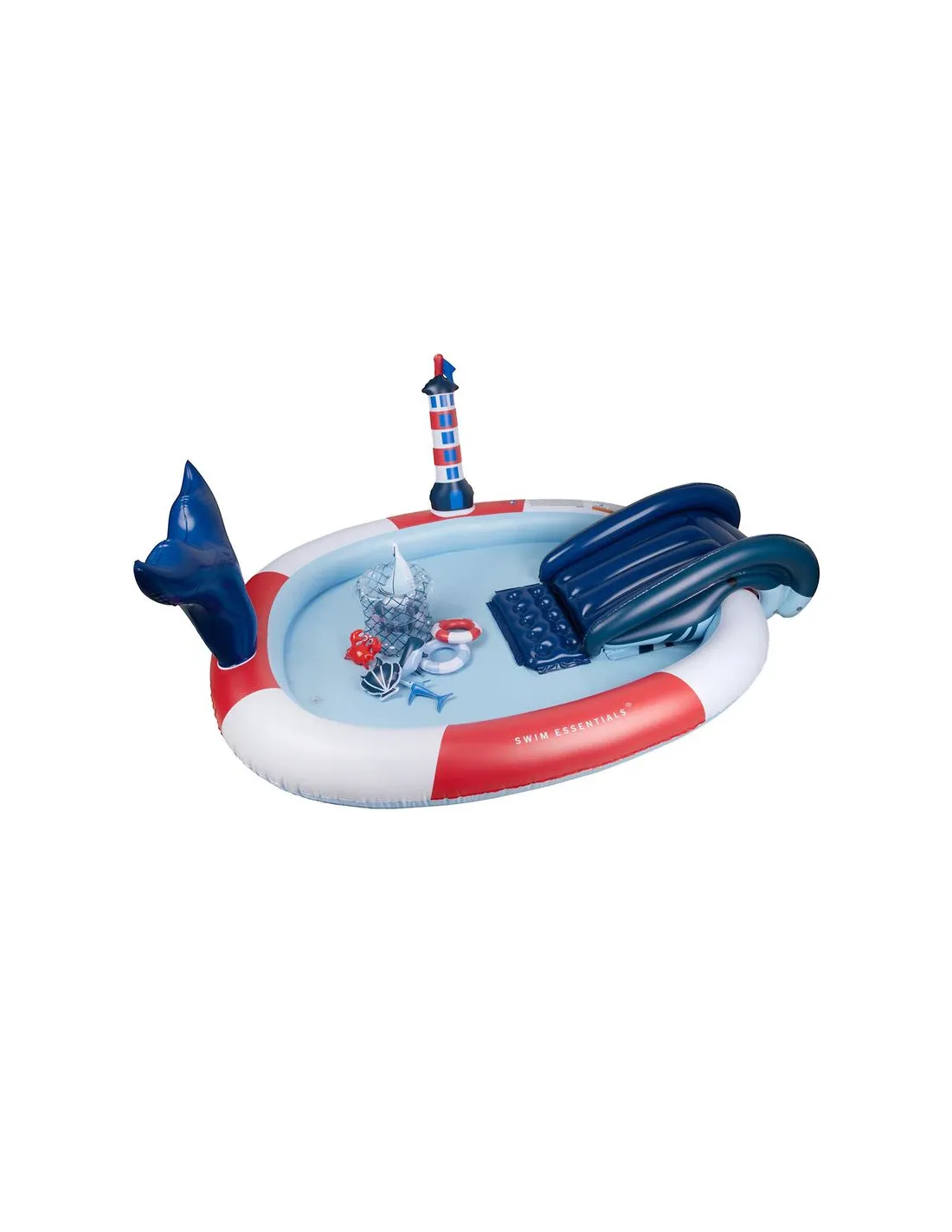 Piscina hinchable de aventuras Swim Essentials Whale 210 cm
