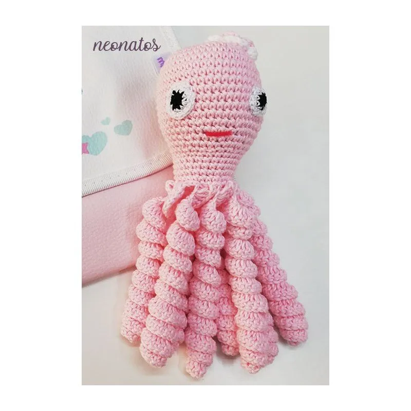 Pulpo crochet un color