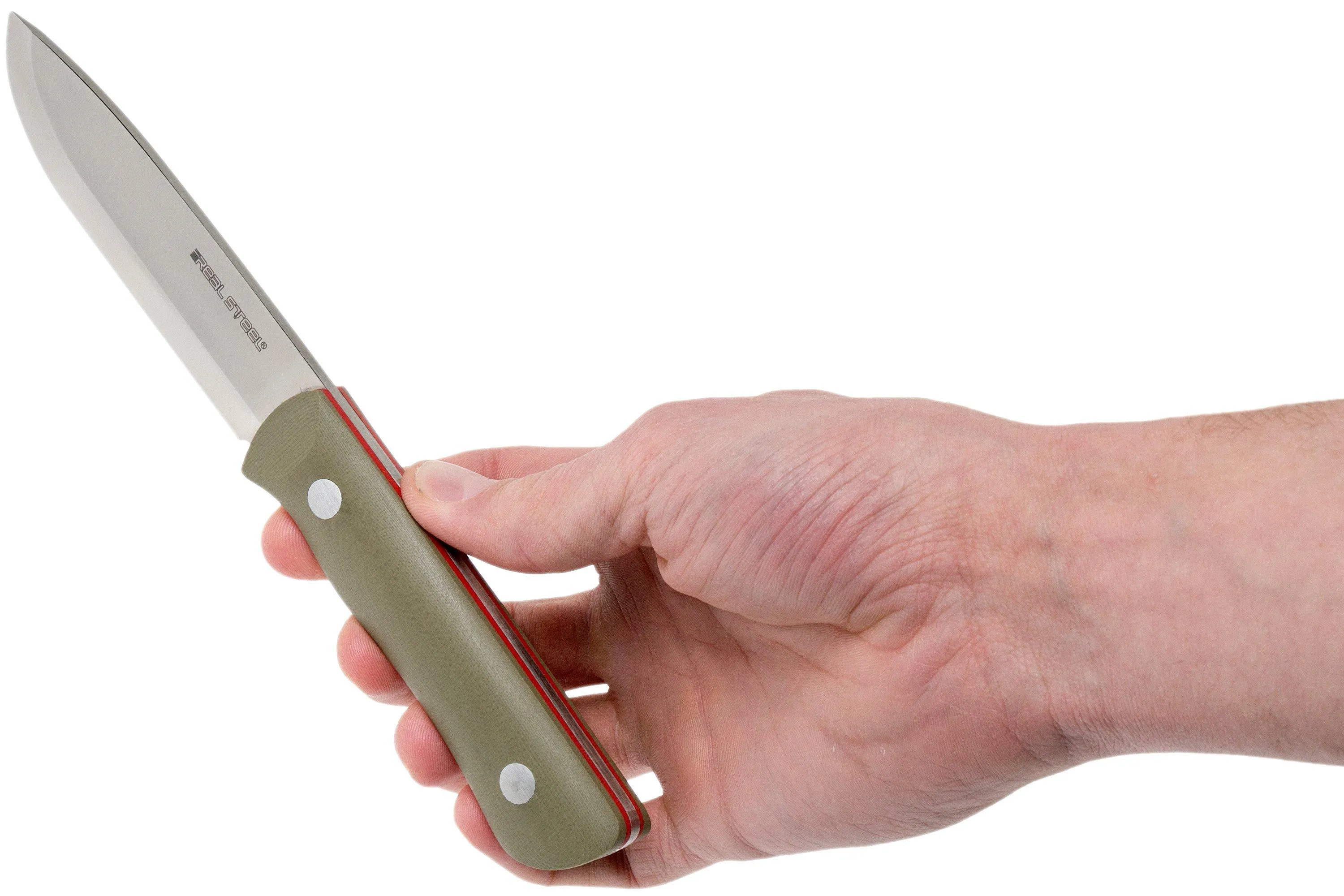 Real Steel bushcraft III Scandi 3726 Coyote cuchillo bushcraft