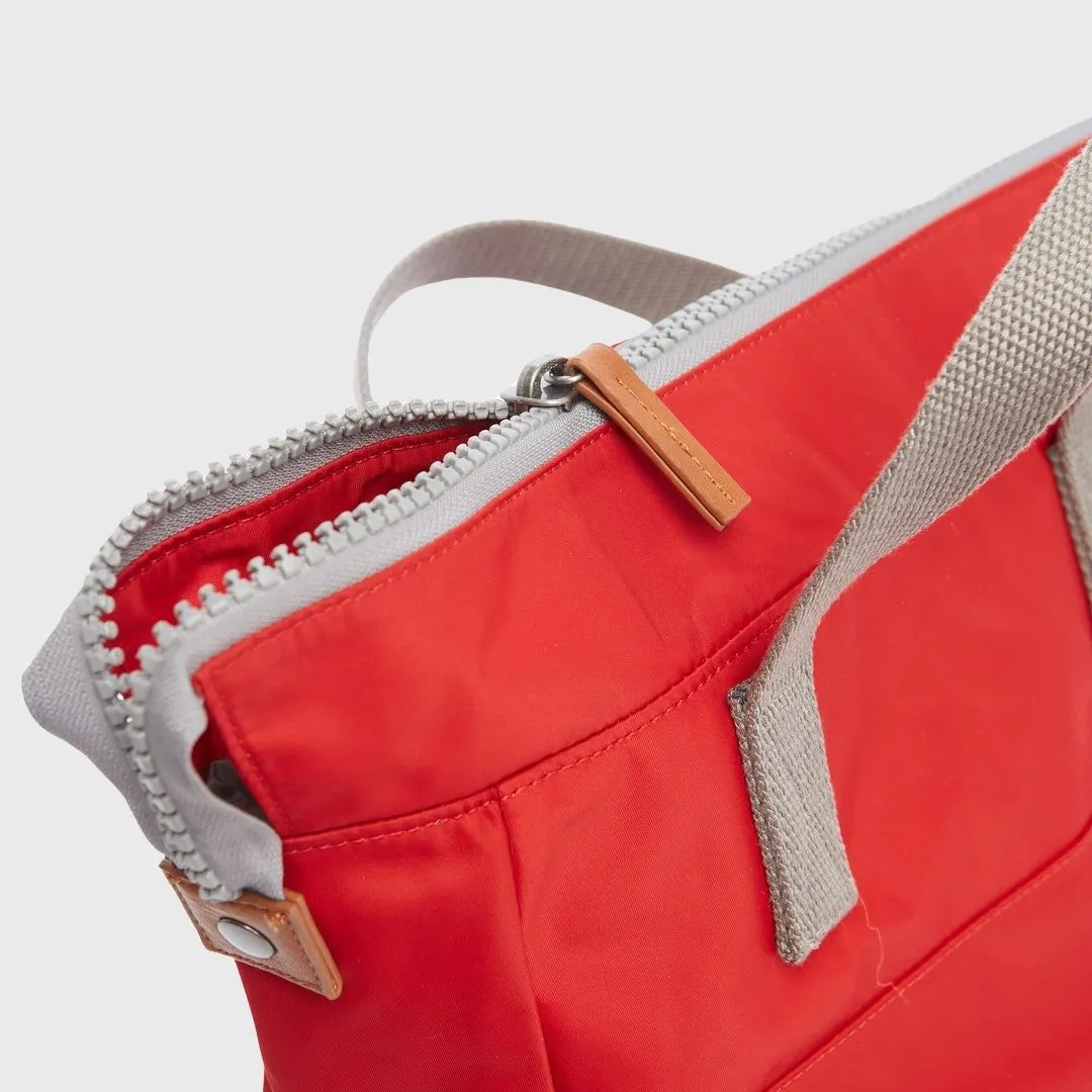 Roka London Bantry B Recycled Nylon Backpack Small Cranberry