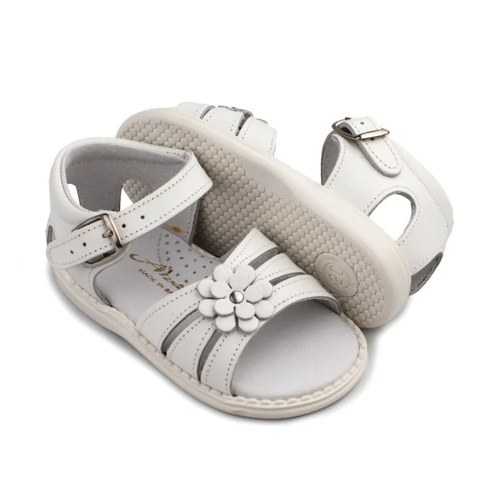 Sandalias Bebe Niña Blanca Flor Aladino