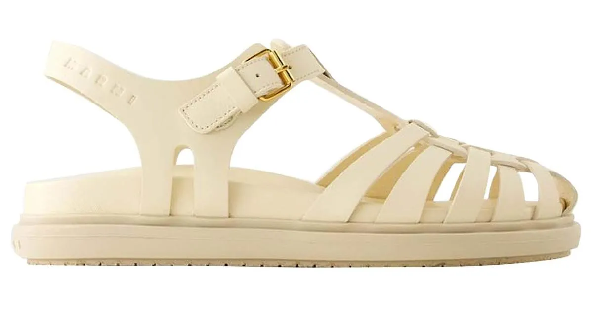 SANDALIAS CALZATURE  MARNI  PIEL  BLANCO 